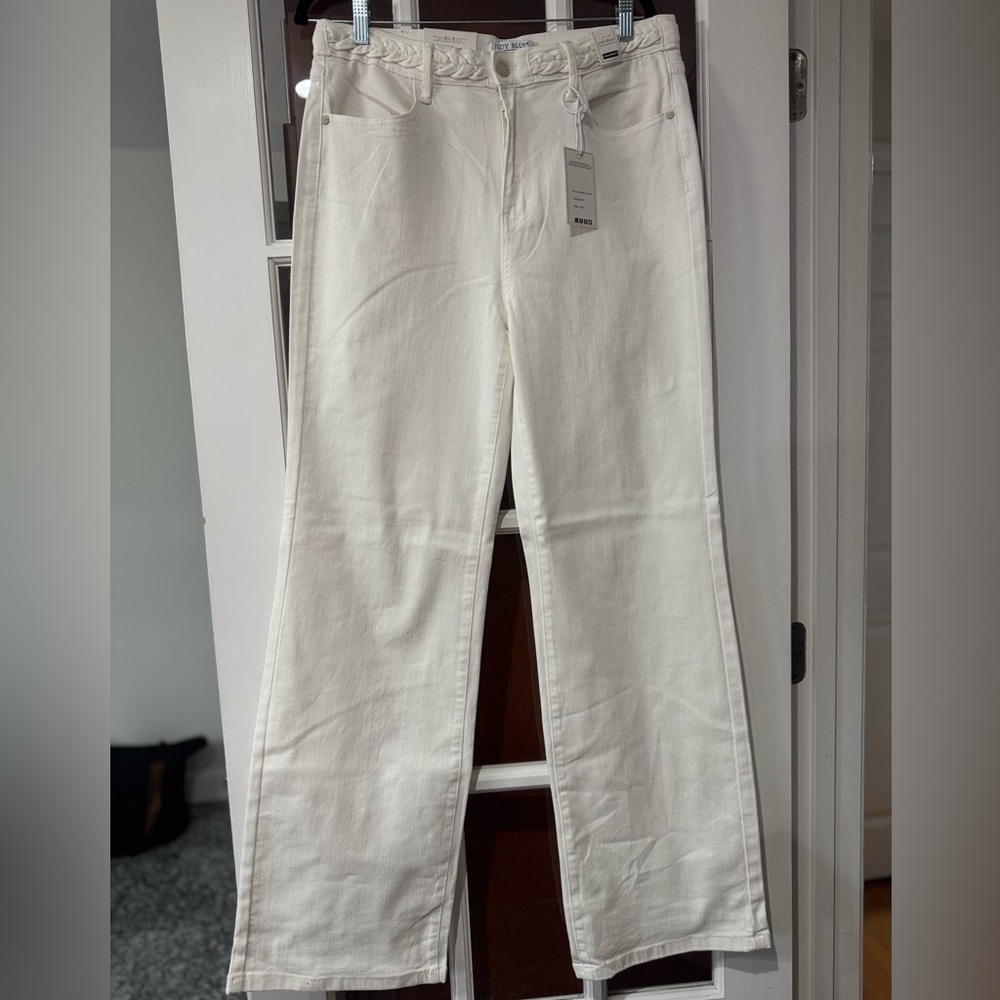 Judy Blue Women's Straight Leg Jeans - Cream
